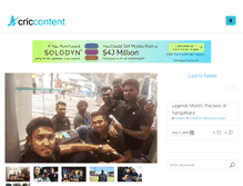 Tablet Screenshot of criccontent.com